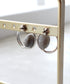 カラーアクリル+フープピアス